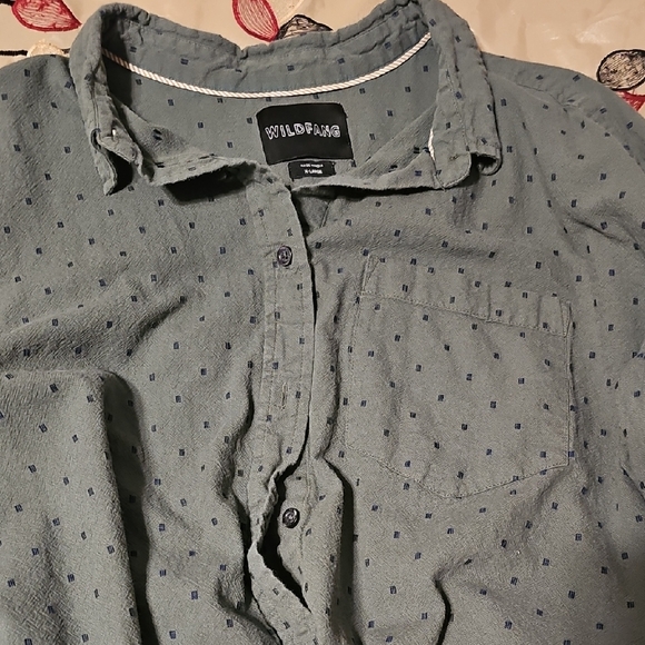 Wildfang complete outfit: Wide leg pants, vest, cotton shirt - Picture 2 of 5